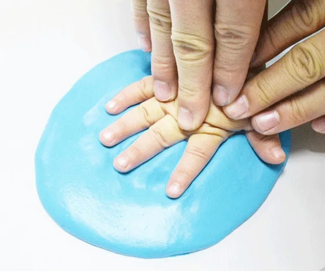 товары для дома для ребенка Baby Care baby hand Handprint mud and foot print baby hand and foot mold hundred days gift gift hand and foot print - изображение