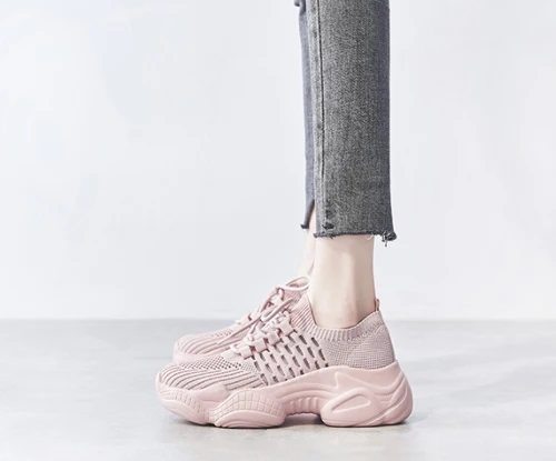 

Summer mesh breathable hollow sports shoes 2019 new wild casual wisdom shoes net red popular flat shoes women