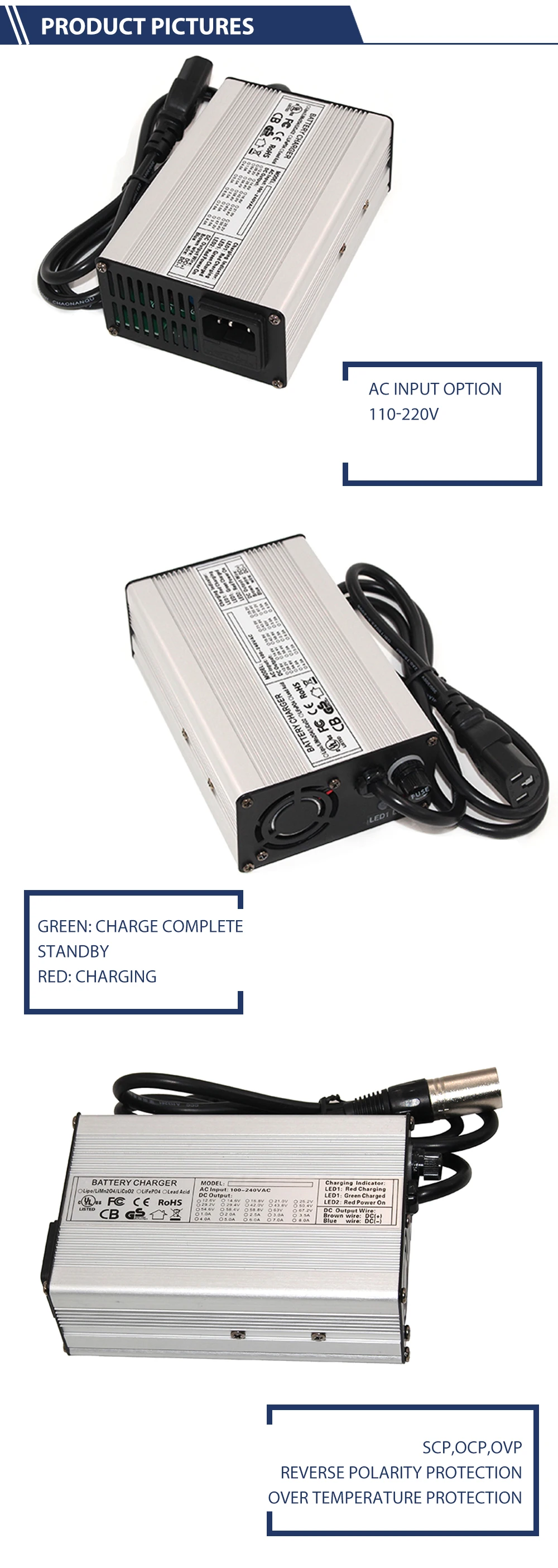 29.2V 5A charger 24V 5A LiFePO4 Battery Charger 110V / 220V For 8S 24V LiFePO4 Battery pack Charger samsung gear watch charger