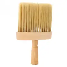 Шейная метелка для лица салонная щетка для чистки волос деревянная щетка-сметка для парикмахерской инструмент