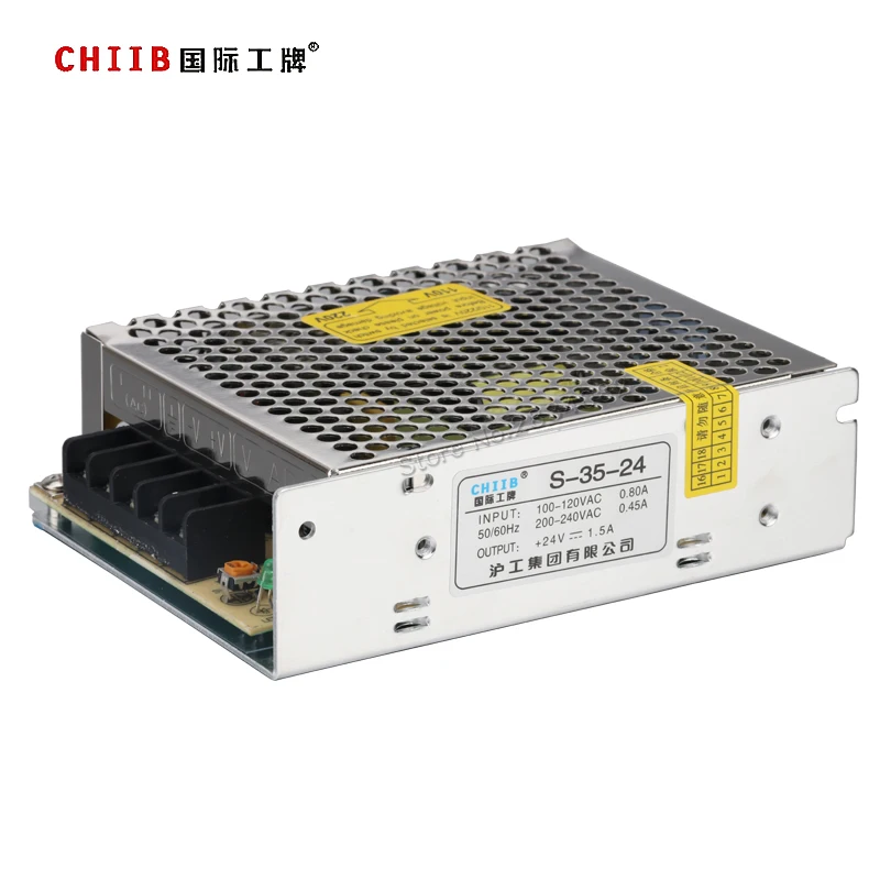 

35W DC 24V 5V 12V 15V switching power supply single output 100-120VAC 200-240VAC 50/60Hz S-35-24 LED strip light Adapter