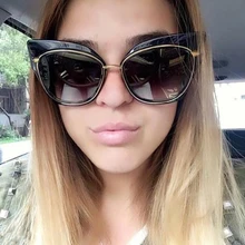 Королевский Девушка Лето Мода "кошачий глаз" Для женщин ацетат оттенков Винтаж кадров ss220