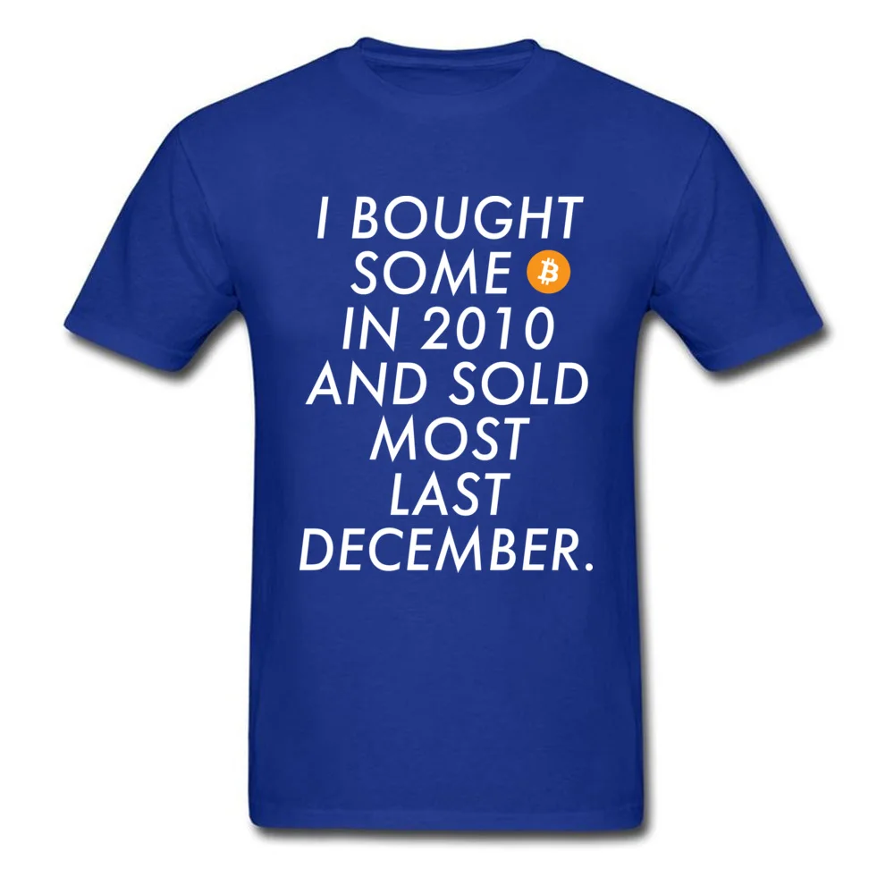 Latest Men's Top T-shirts bitcoin investor Customized Tops T Shirt Summer/Fall 100% Cotton Round Neck Top T-shirts Short Sleeve bitcoin investor blue