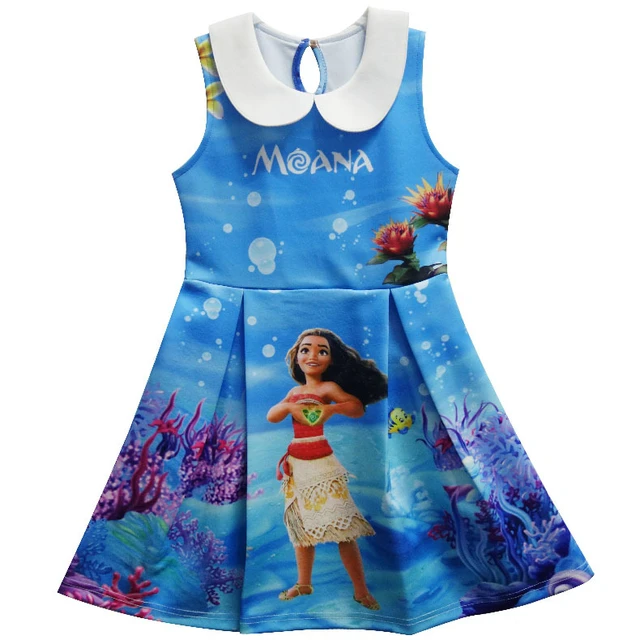 Moana Dress Children Clothing Summer Sleeveless Dresses Baby Girl ...