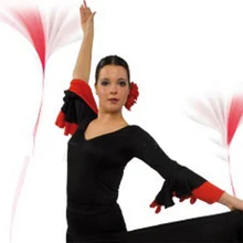 Latin Ballroom Dance Tops For Women Ladies Ballroom Waltz Modern Bullfighting Flamenco Dance Wear Women Standard Tops DN1161
