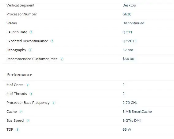 Intel Pentium G630 cpu 3 M/2,70 GHz LGA 1155 TDP 65W H61 B75 81 материнская плата имеет процессор Pentium Dual Core g2030 2120 2130 распродажа