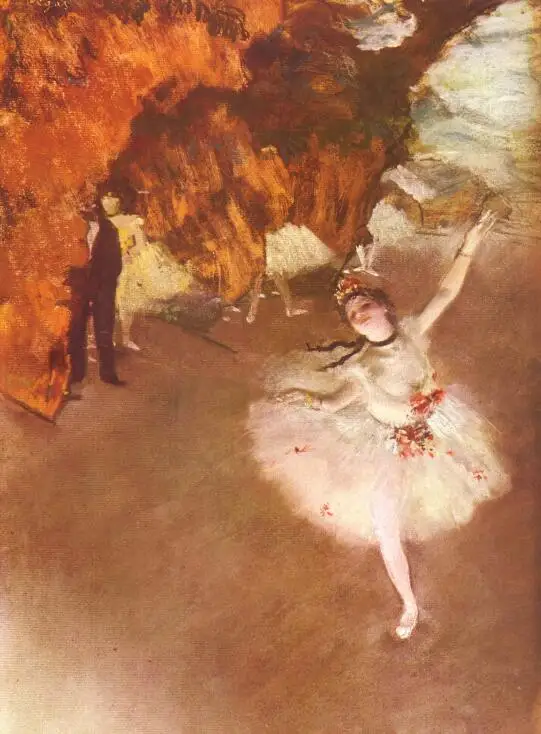 

Высококачественная картина маслом, изображения на холсте, звезда (танцор на сцене) (1878), ручная роспись Эдгара дегаса