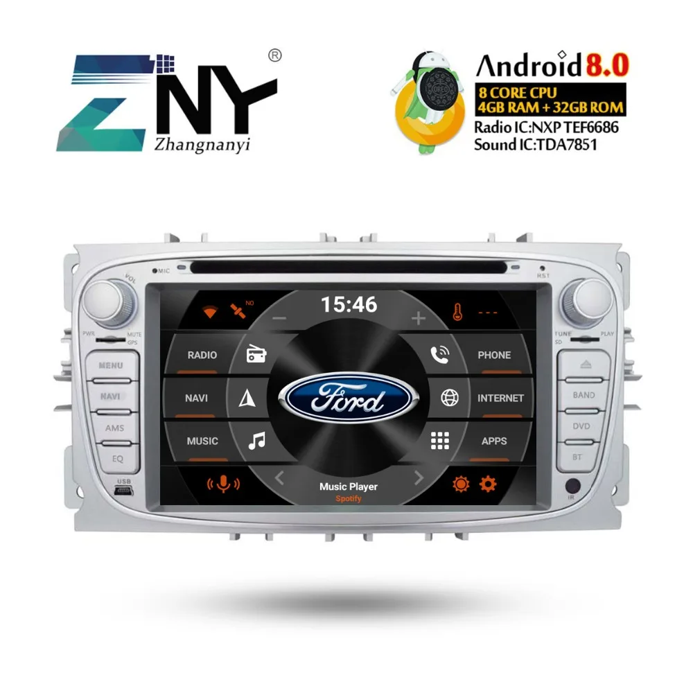

7" IPS Android 8.0 Car DVD For Ford Focus 2007 2008 2009 2010 2011 Auto Radio FM WiFi GPS Navigation Stereo Free Backup Camera
