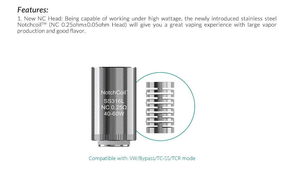 eleaf Lyche атомайзер с двойной и NC головкой 0.25ом головка нижняя сторона заполнения Vape Танк vs Lemo 2 Атомайзер