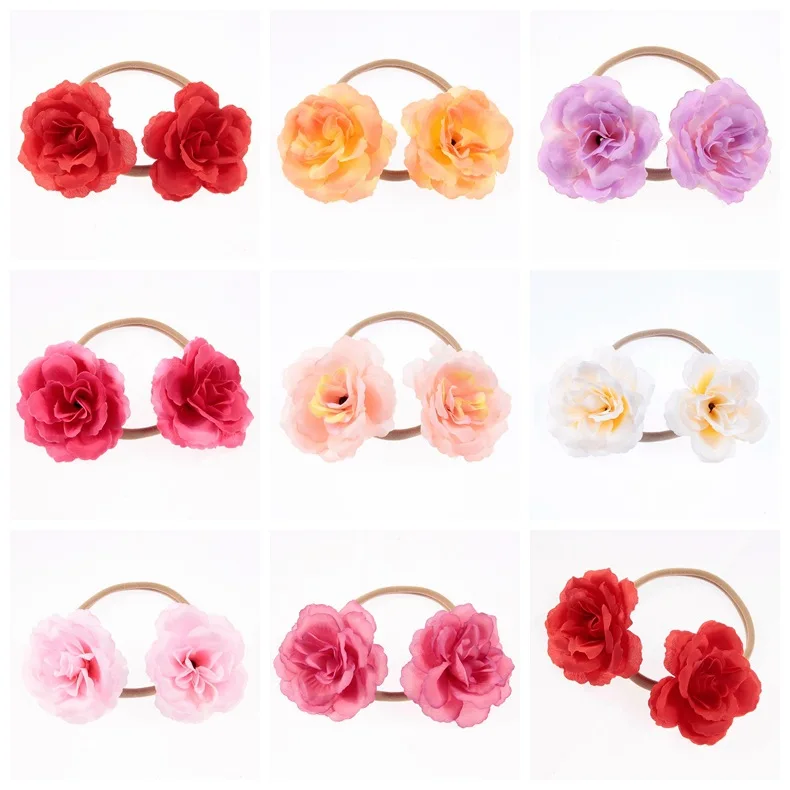 10PCS 2017 New Wholesale Flower crown nylon Hair Bands Bohemian Floral Headbands Kids rose flower Hair Accessories Headwear 10pcs artists paint brushes nylon