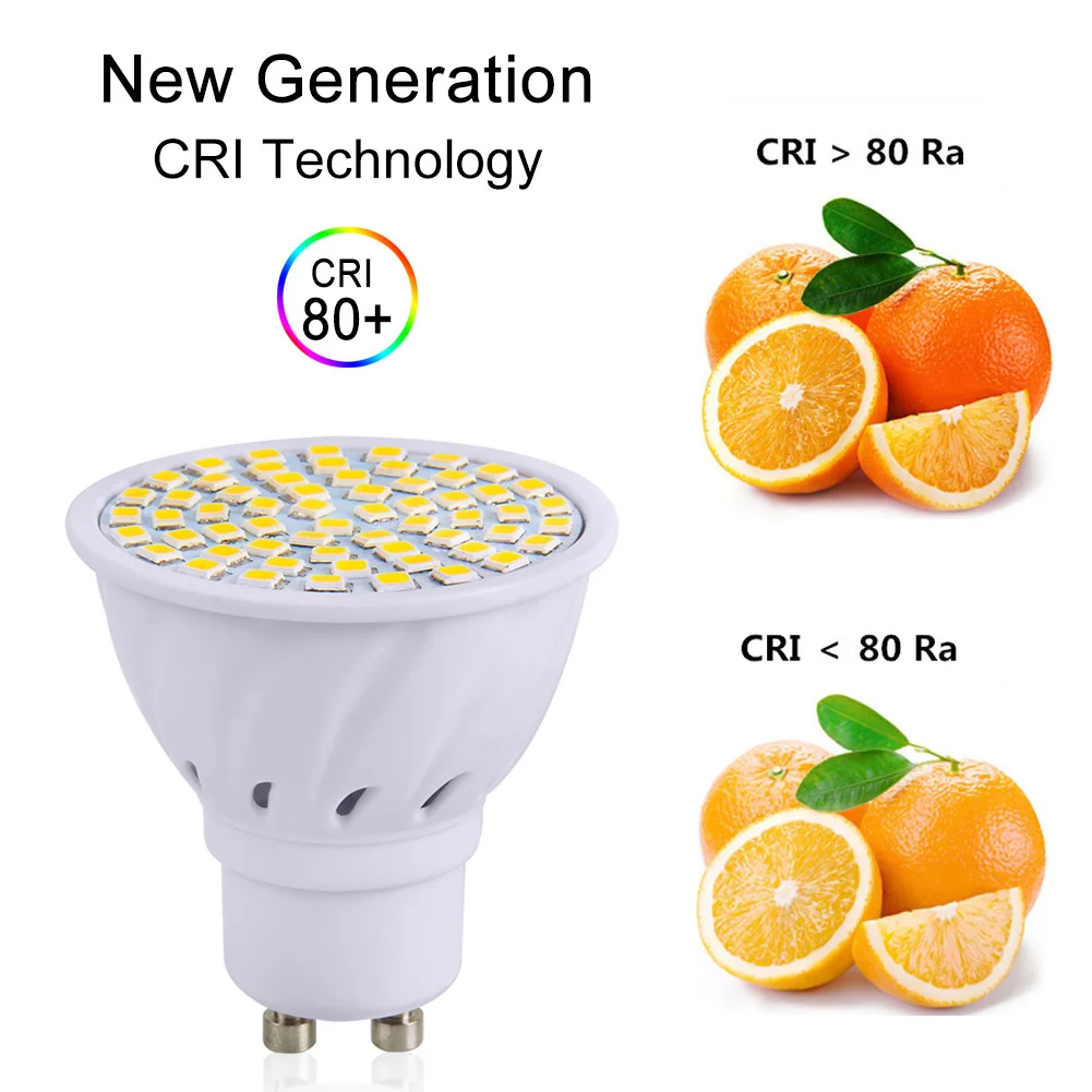 Goodland E27 Светодиодный светильник 220 в 240 В MR16 GU10 точечный 48 60 80 светодиодный s SMD 2835