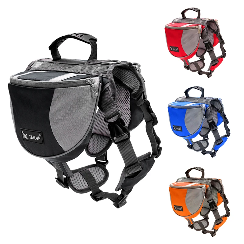 Dog Backpack Harness Quick Release Carriers Dog Pack Hound Travel