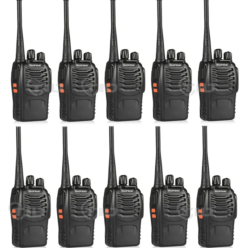 10 шт. Baofeng BF 888S Walkie Talkie 16CH UHF 400 470 мГц Любительское радио для 888 S CB два способ baofeng bf888s