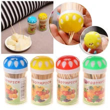 100 деревянная закуска зубочистки для сыра и фруктовых закусок