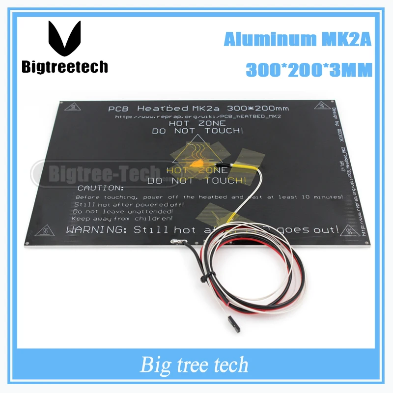 Prix pour Bigeer! 2015 MK2A 300*200*3.0mm RepRap RAMPES 1.4 PCB Heatbed + LED + Résistance + câble + 100 k ohm Theristors PCB hreat lit Prix pour Bigeer! 2015 MK2A 300*200*3.0mm RepRap RAMPES 1.4 PCB Heatbed + LED + Résistance + câble + 100 k ohm Theristors PCB hreat lit