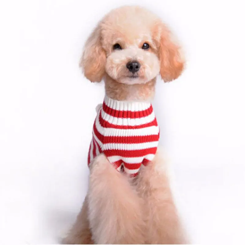 Полосатый Одежда для собак Рождественский свитер Одежда для Товары для собак Щенок Рождественская одежда новые Дизайн
