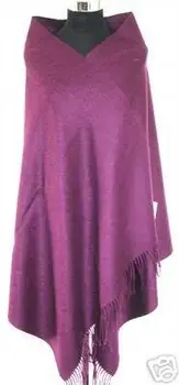 

New Arrival 100% Wool Pashmina hijab Women Winter Cape Thick Warm Shawl Scarf All-Match pallium Solid Color Chal Stole C-040
