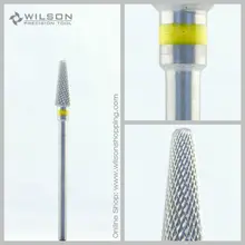 Поперечная резка-супер тонкая(5000106)-ISO 110-карбид вольфрама боры-карбид WILSON сверло для ногтей и стоматологические боры