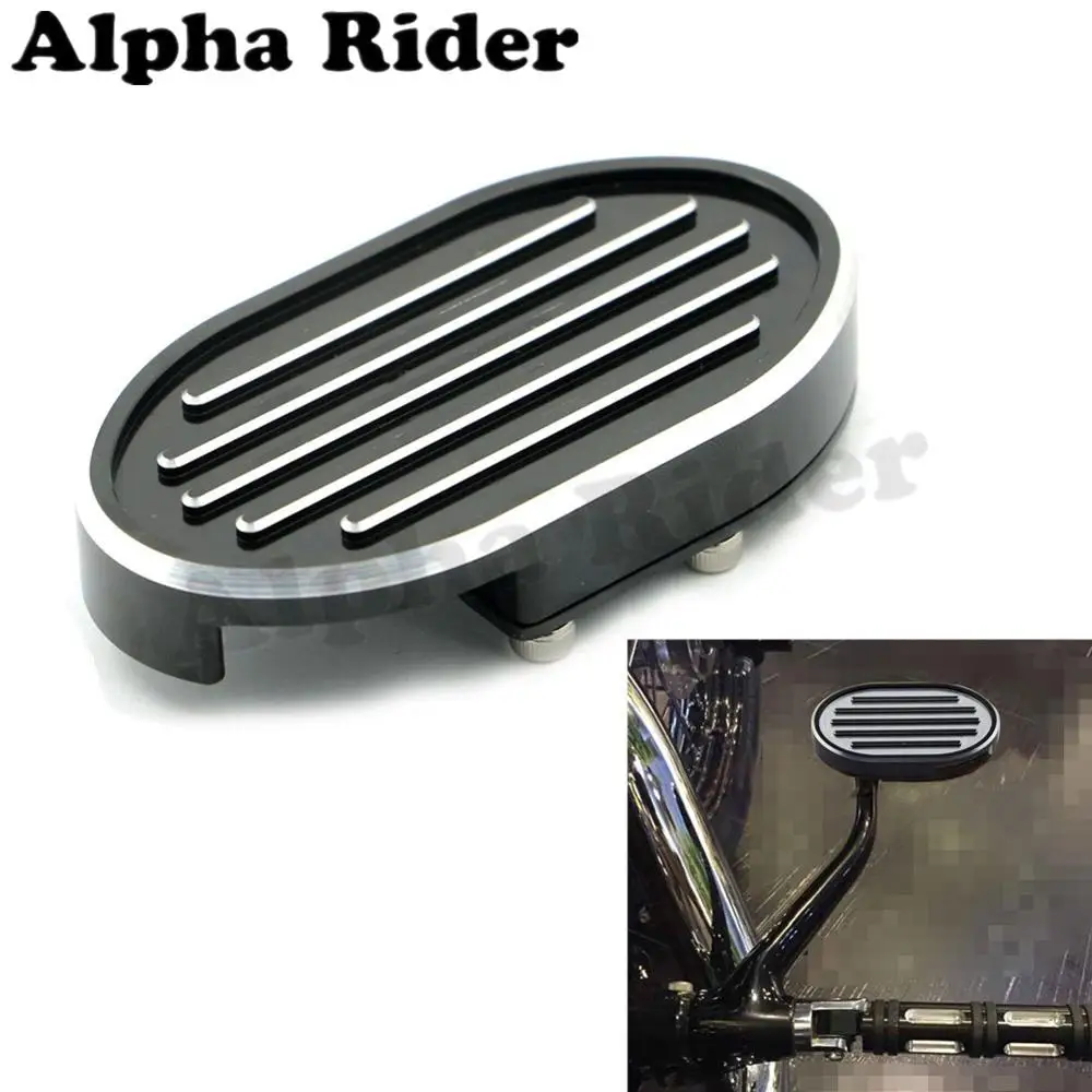 

Grill CNC Billet Brake Pedal Pad Cover Footpeg for Harley Sportster XL883 XL1200 Dyna Fat Bob Softail V-Rod Street Night Rod