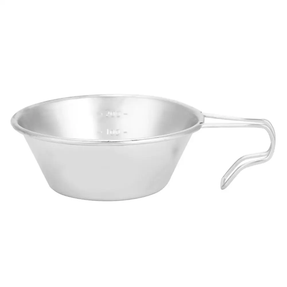 310ML Outdoor Camping Portable Bowl Stainless Steel Cookware Bowl with