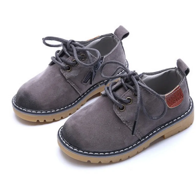 

New Boys Shoes British Style Fashion Sneakers Kids Toddler Casual Girls Shoes Children Moccasins Vintage single shoes