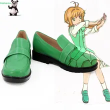 Cardcaptor Sakura: прозрачная карточка Sakura Kinomoto Tomoyo Daidouji Green; обувь для костюмированной вечеринки; ботинки с высоким голенищем на заказ для костюмированной вечеринки