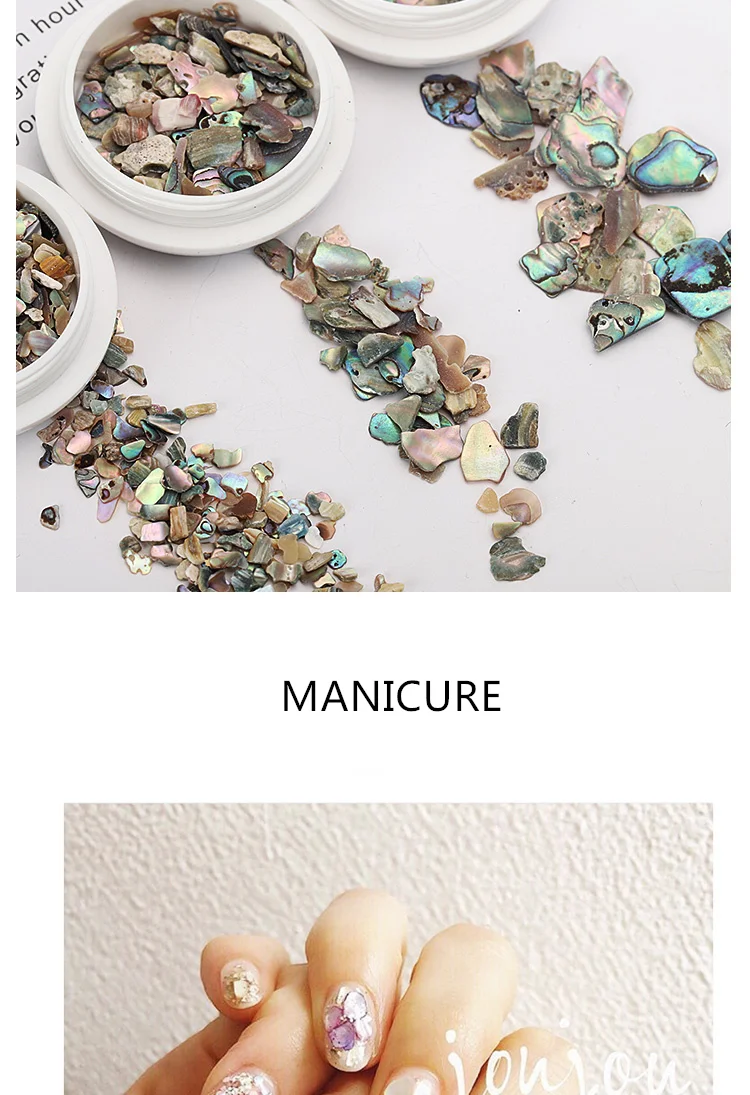 1 коробка для ногтей Seashell Paillette Sequins Abalone Sequins DIY Дизайн ногтя маникюрные неровные ногти с блестками для украшения ногтей