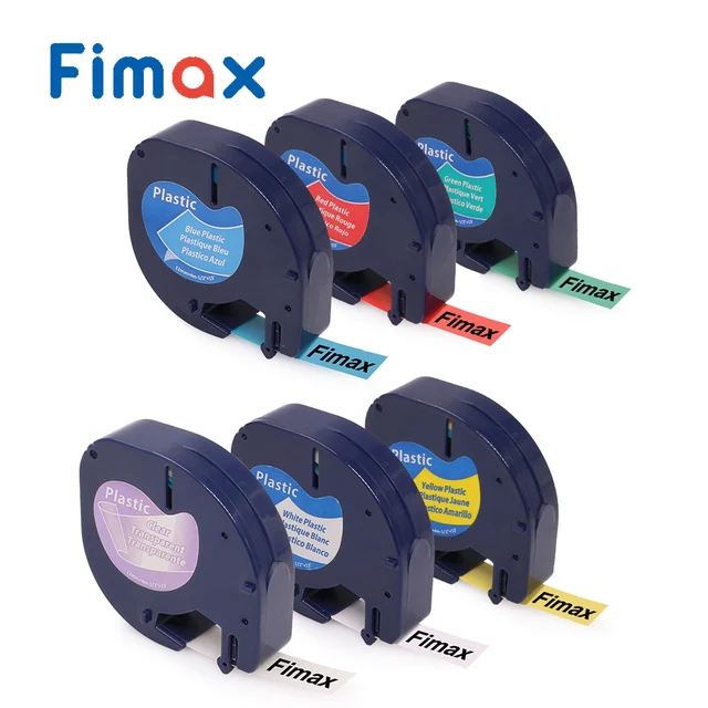 Cheap Fimax 6 PCS Compatible for DYMO LetraTag Label Tape 91200 91201 91202 921203 12mm for DYMO Letratag Label Printer Label Makers Cheap Fimax 6 PCS Compatible for DYMO LetraTag Label Tape 91200 91201 91202 921203 12mm for DYMO Letratag Label Printer Label Makers
