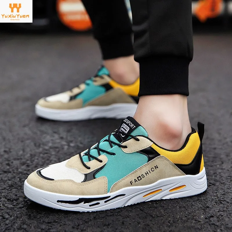 

2018 Direct Selling Rushed Eva Tenis Skate Summer Mesh Breathable Men's Student Color Matching Skateboard Shoes Casual Sports