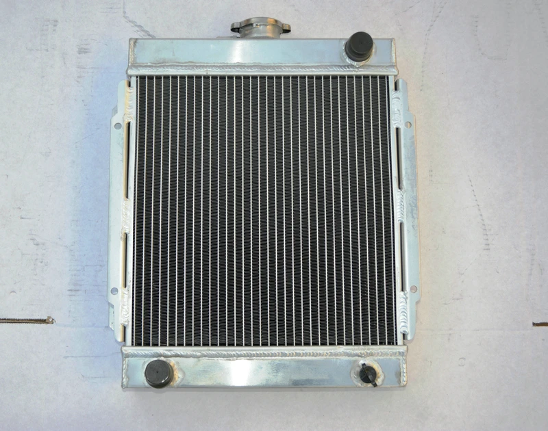 for DATSUN 1200 B110 A12//T 1970-1976 3 row aluminum radiator /& fan /& hose BLACK