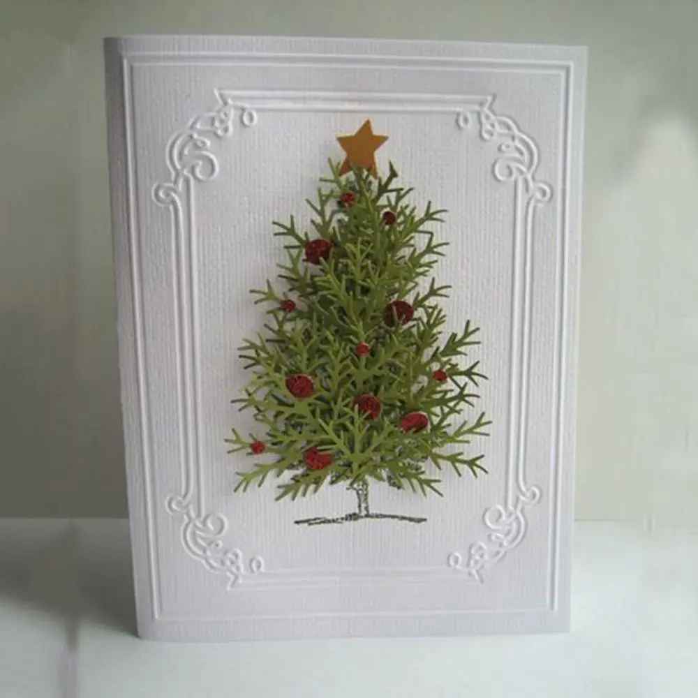 Christmas tree Wooden Lazer cut 32 per pack for your card Making craft projects