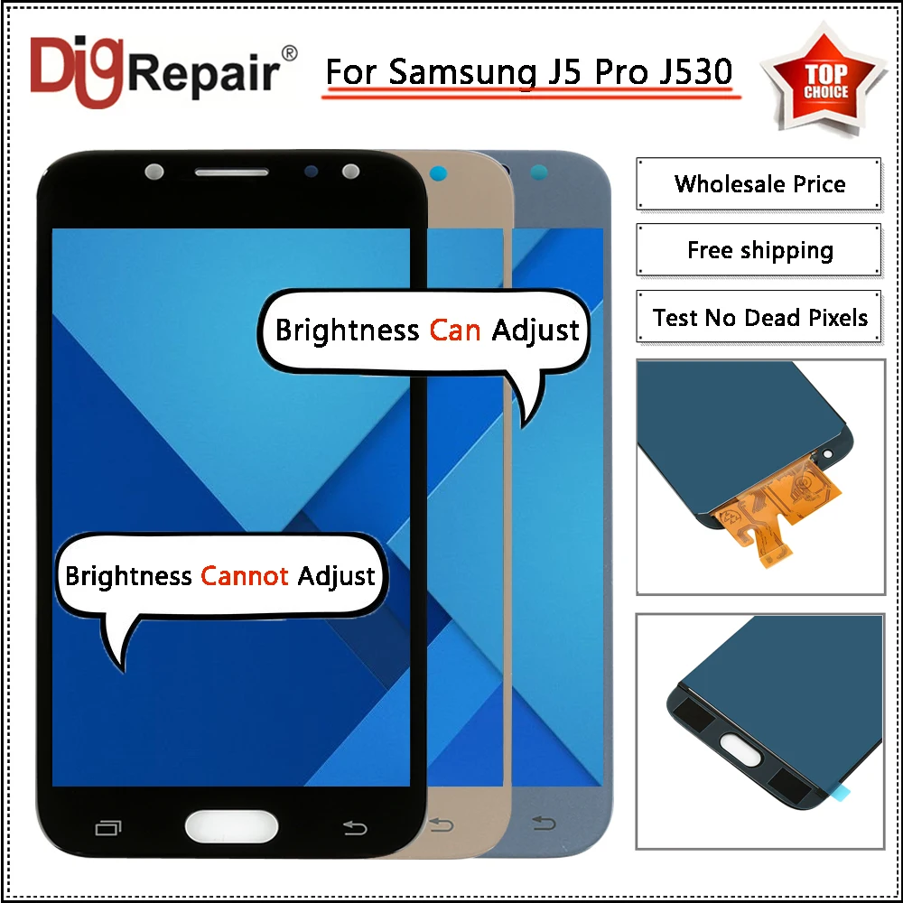 

j530 j530f lcd For Samsung Galaxy J5 Pro 2017 J530 J530F SM-J530F LCD Display Touch Screen Digitizer j530f display j5 2017 lcd