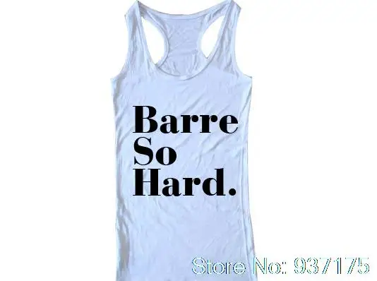 Barre So Hard tank Funn Топ Унисекс Женская футболка укороченный Топ