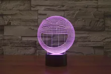The new 7-color 3D USB creative Nightlight / LED lamp Cartoon Baby 120/ Free Shipping