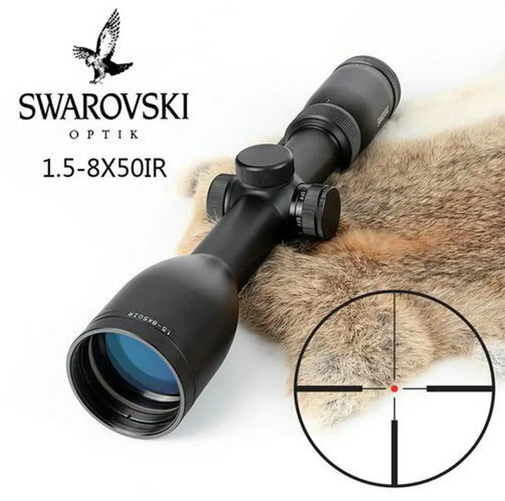 Прицел Swarovskl 4-20x56/2,5-15x56/1,5-8x50/1-6x24 стекло гравированное сетка с башенками сброс охотничьи стрелковые прицелы