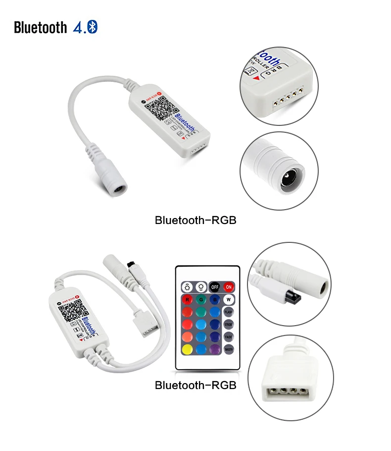 DC 5 в 12 В 24 в WiFi/Bluetooth RGB/RGBW светодиодный ИК-пульт для телефона Android IOS APP контроллер Диммер для светодиодной ленты 5050