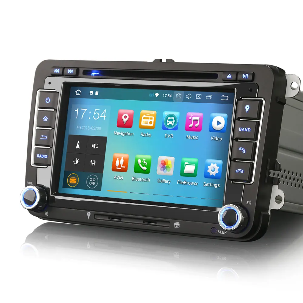 Perfect 7" Android 9.0 Pie OS Car DVD Multimedia GPS Radio for Volkswagen Amarok 2010-2015 & Sharan 2010-2014 & Scirocco MK3 2008-2015 3