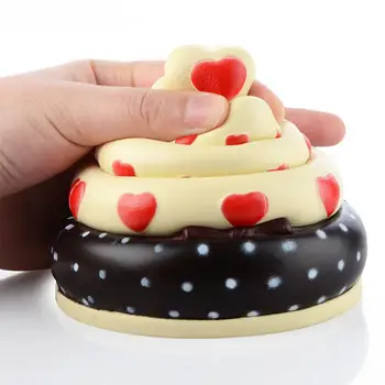 

LeadingStar 18cm 4-layer Cake Design Slow Rising Toys Funny Squishy Vent Toys Kid Toy Gift