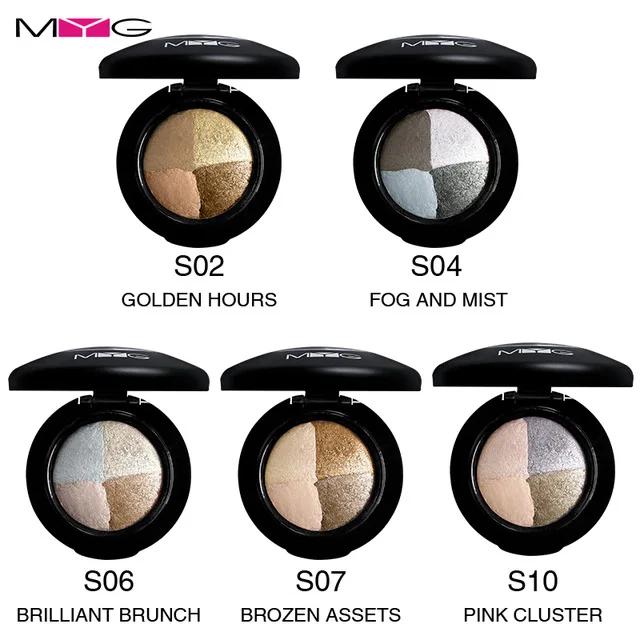 

MYG 5 Colors Makeup Eyeshadow Palette Matte Diamond Glitter Foiled Eye Shadow in One Palette Blush Makeup Set for Beauty