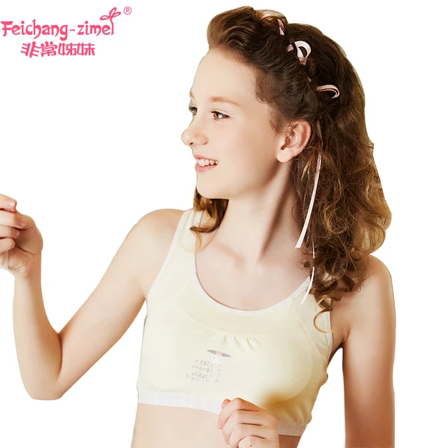 New Arrival Feichangzimei Teenage Girl Underwear Sport Bra Cotton