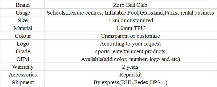 1.0 мм ТПУ 1.2 м Dia zorb для детей, бампер мяч, пузырь Футбол распродажа