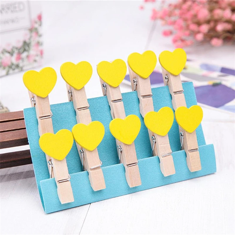 2018 new fashion Mini 10 Pcs Clips Wall Deco DIY Creative Frame With Colored Clothespins beautiful art decorate  12