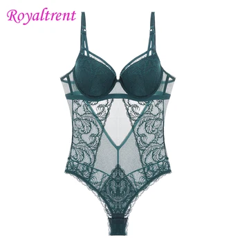 

Upper And Lower Thick Gathered Bras Onesies Sexy Soft Lace With Steel Ring Bra Transparent Women Lace Sexy Bra