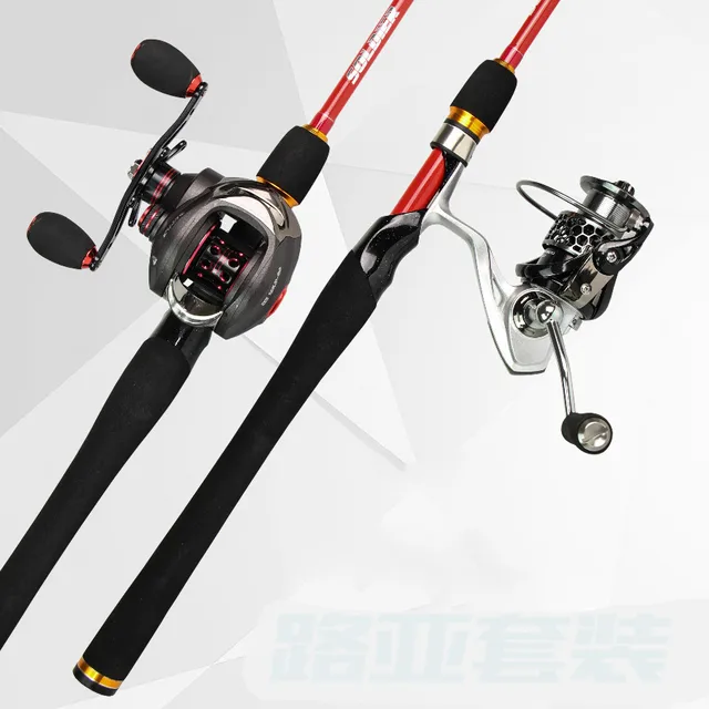 Cheap 2016 New Casting Spinning Lure Rod 1.98m Power M 2 Section Bass Fishing Rod Lure Rod.