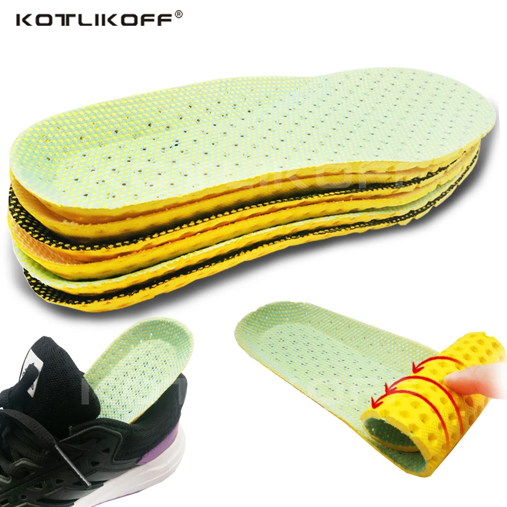 Stretch Breathable Deodorant Running Cushion Insoles For Feet Man Women Insoles For Shoes Sole Orthopedic Pad Memory Foam