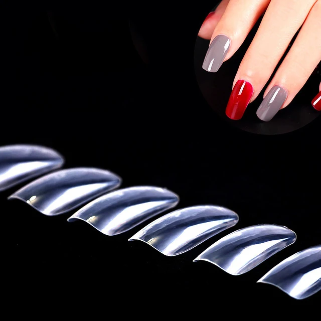 100pcs False Finger Nail Tips For Salon Nail Art Design French 100pcs False Finger Nail Tips For Salon Nail Art Design French