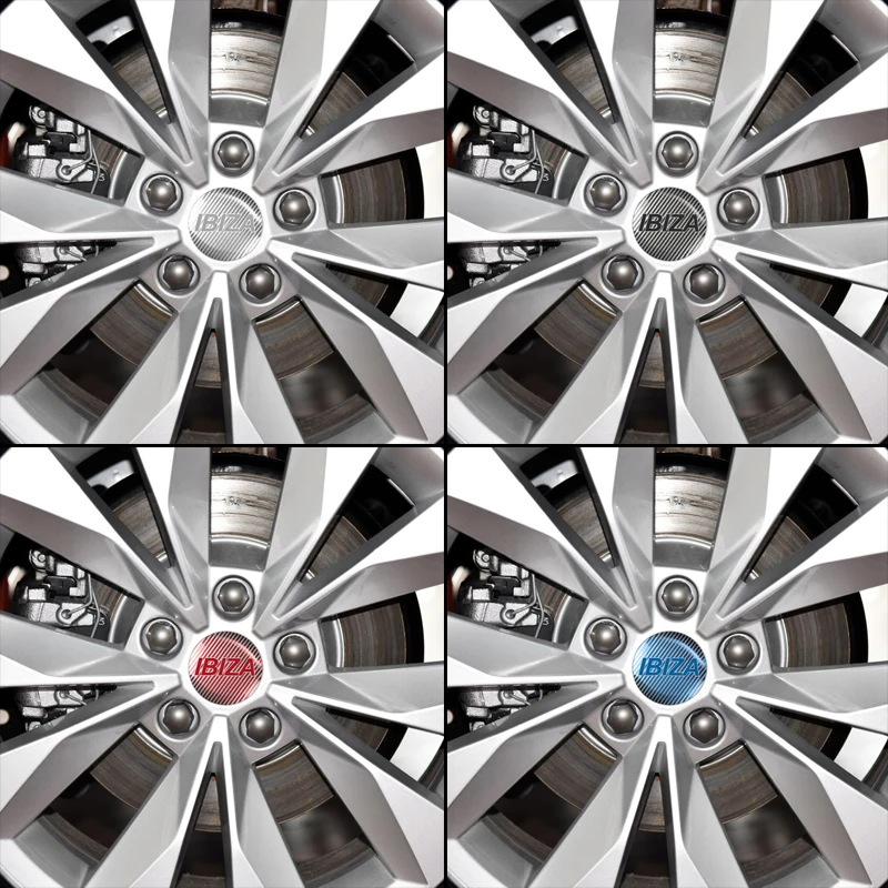 

4PCS 5.65cm Aluminium Car Wheel Hub Center Cap Sticker for Seat Ibiza FR+ Cupra Leon Altea Exeo Formula Styling Accessory