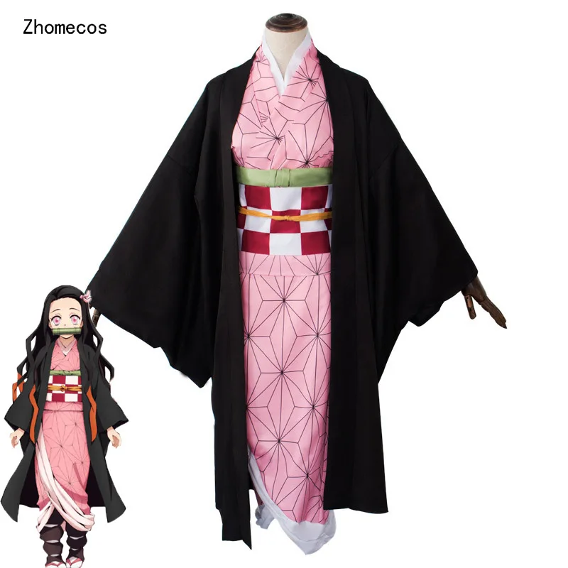 

Zhomecos Anime Demon Slayer Kimetsu No Yaiba Cosplay Costume Kamado Nezuko Agatsuma Zenitsu Tomioka Giyuu Kimono Costumes