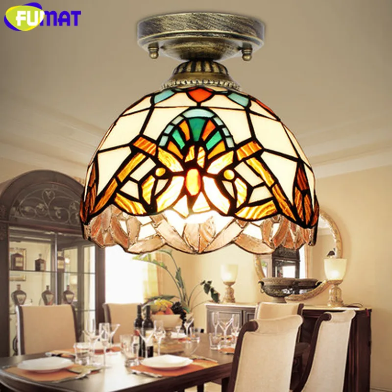 1 Stained Glass Tiffany Ceiling Lighting