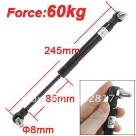 

85mm Stroke 60kg 132lb Force Lift Strut Prop Damper Auto Gas Spring